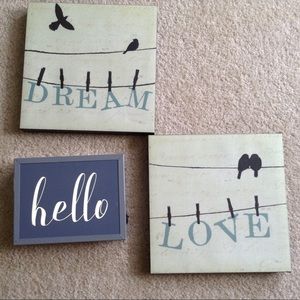 2 Baby Room Pictures Framed Hangings Love Dream